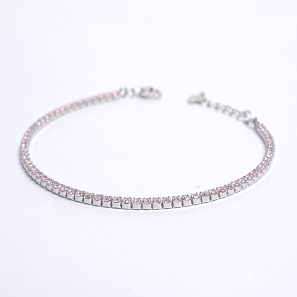 Pink Diamond Line Bracelet - Image 3