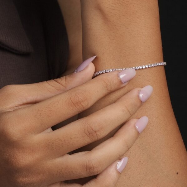 Pink Diamond Line Bracelet