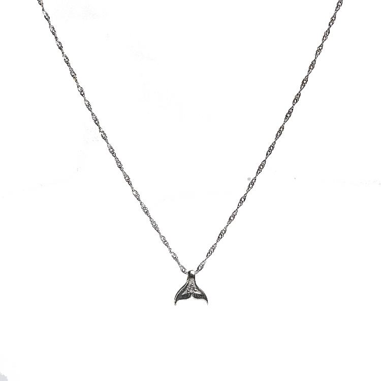 Whale Tail Elegance Pendant