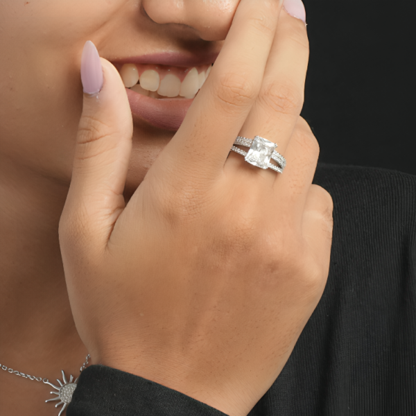 Radiant Square Ring